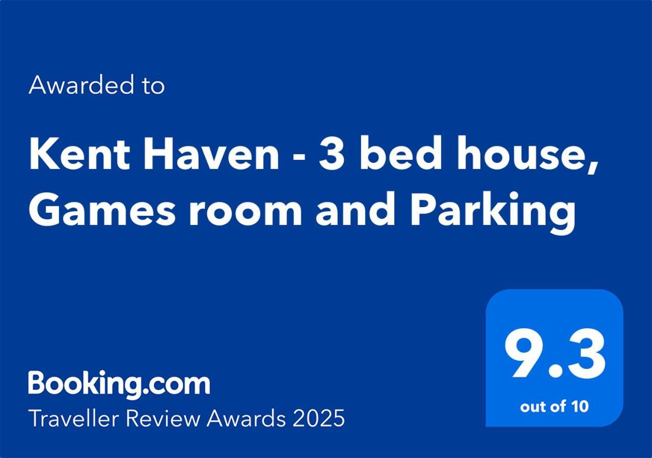 Kent Haven - 3 Bed House, Games Room And Parking Gravesend Exteriör bild